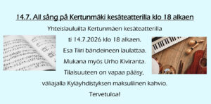 niinijoki allsång 2026