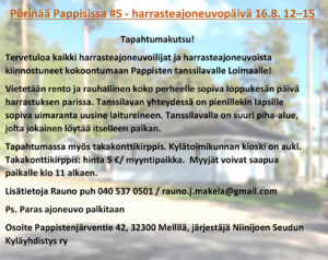 niinijoki pörinää pappisissa 2026