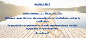 niinijoki rantapäivä 2026